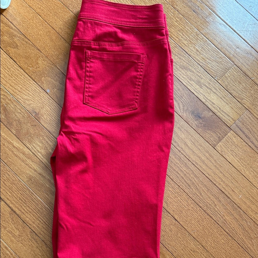 Kim Rogers Red Jean Shorts for women - Picture 5 of 6